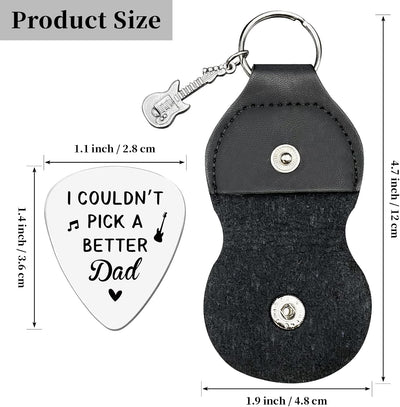 Púa guitarra acero inox grabada regalo papá músico