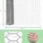 Rollo malla alambre galvanizado 13.7x236pulg valla jardín