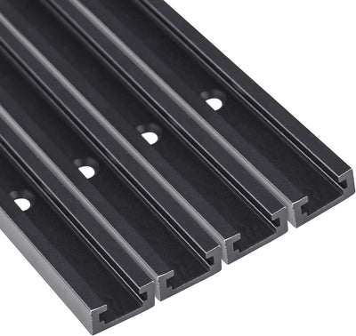 4 Pistas T 48pulg Aluminio Doble Corte Negro Carpintería