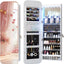 Armario organiz. joyas pared 47" con espejo 6LEDs
