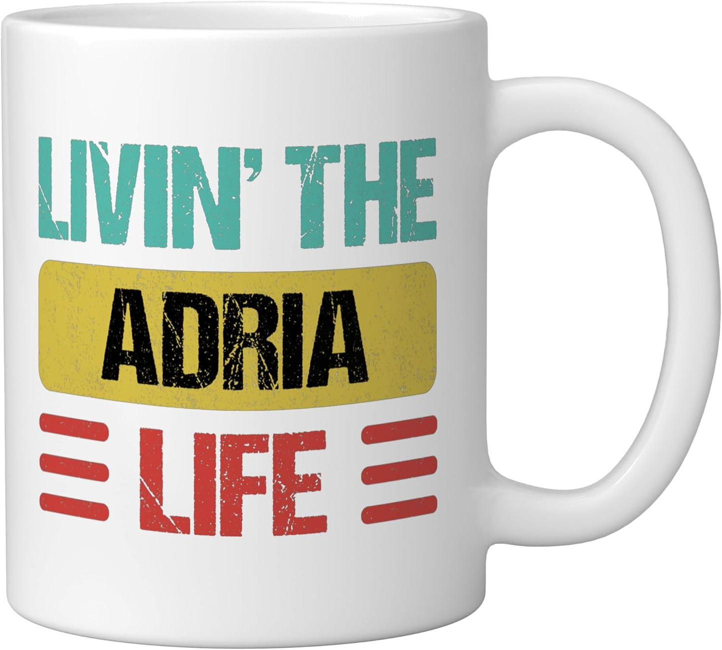 Taza Cerámica Adria Name Blanca