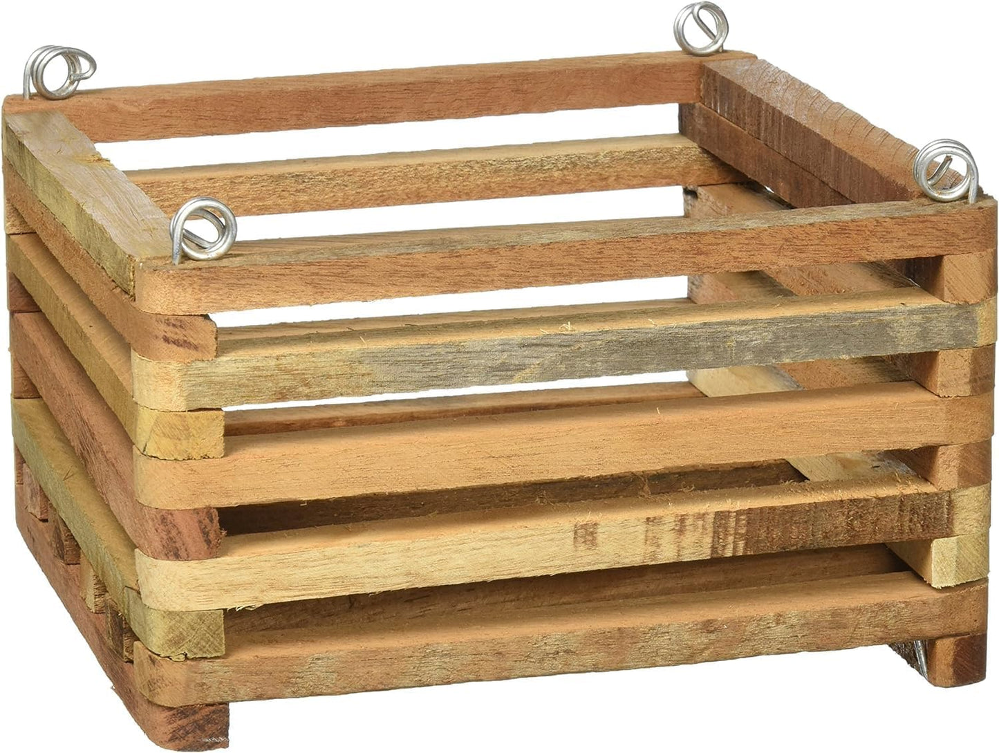Cesta Vanda listones cedro 6pulg cuadrada