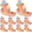 10 Conectores de Cobre para Tierra de Piscina