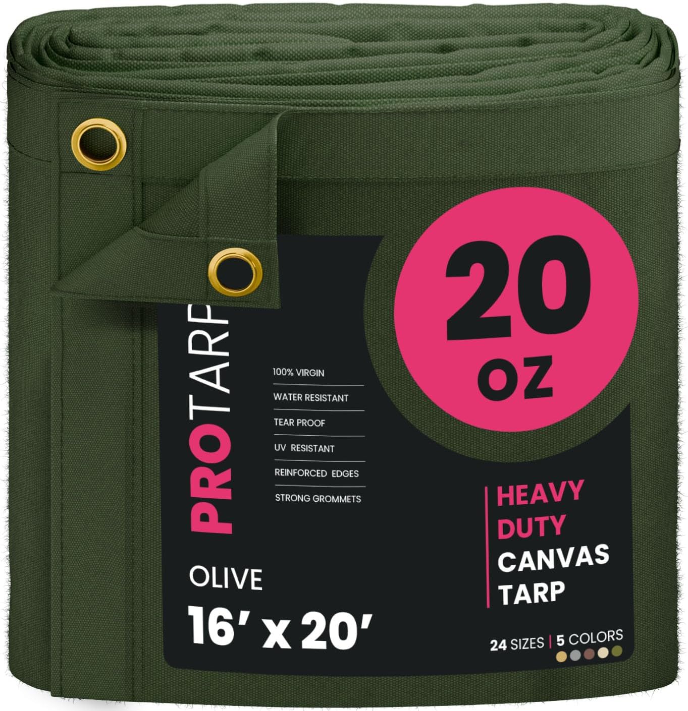 Lona resistente 20oz impermeable con ojales inox UV