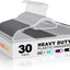 Perchas plástico antideslizantes 30uds gris ultra delgadas