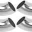 4 Pzas Mandril Codo Tubo Escape 1.25" Acero