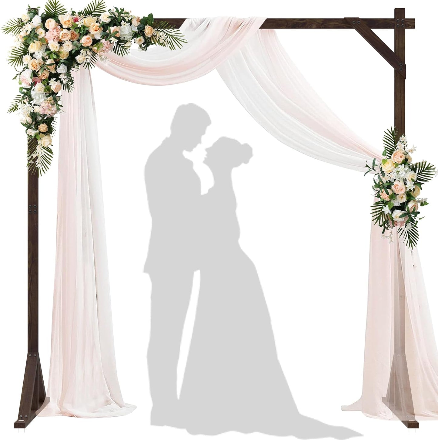 Arco boda madera 7.2ft2 cenador interior al aire libre
