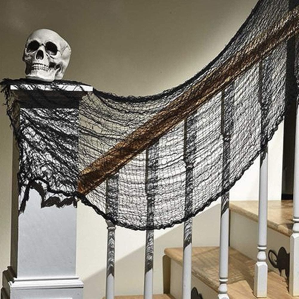5 Paños Tela Espeluznantes Halloween Decoración 30x72pulg