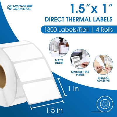 Etiquetas térmicas 1.5x1 pulg 13000 ud comp Zebra