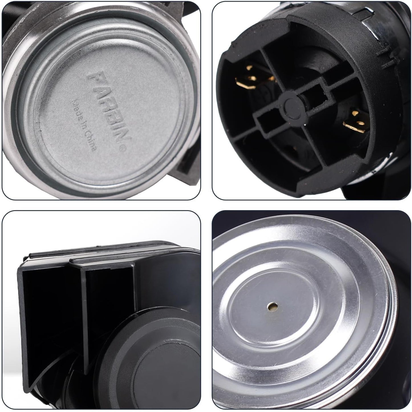 Bocina eléctrica 12v 150db para camiones y autos con botón