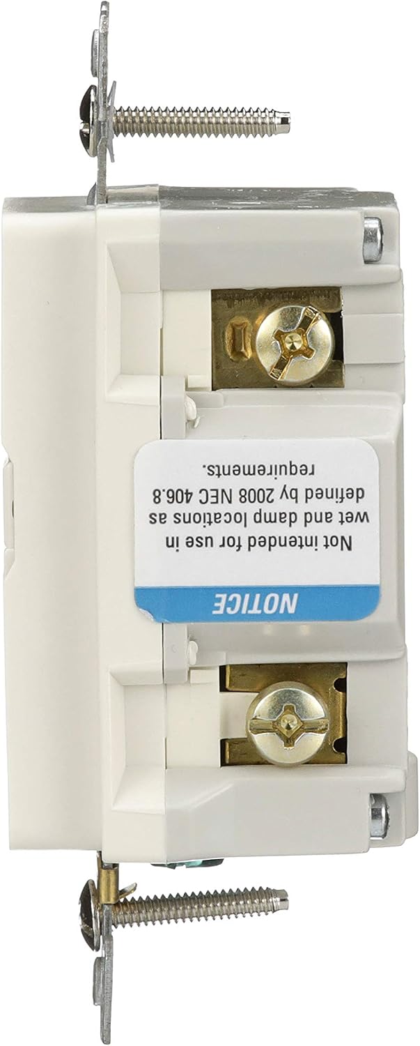 Receptáculo GFCI 15A 125V alarma audible almendra clara