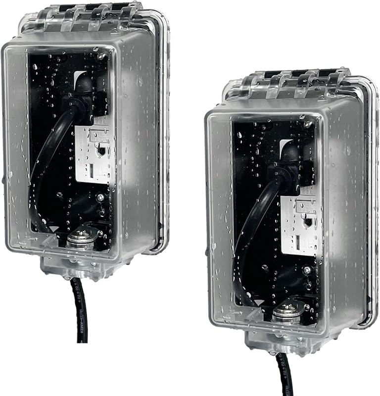 Cubierta toma corriente con cerradura 2.6x2.5pulg