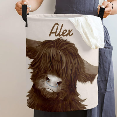 Cesta ropa sucia personalizada con asa plegable