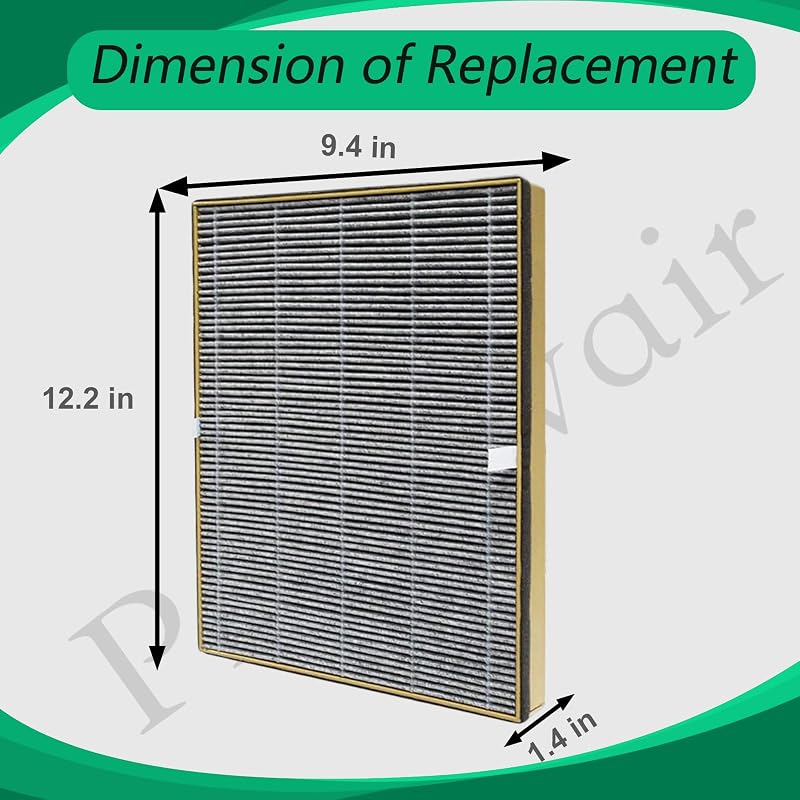 2 Filtro HEPA repuesto para purificador TaoTronics y VAVA