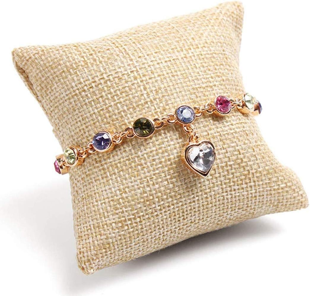 10 Pzas Pulseras Lino Reloj Almohada Joyas