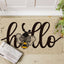 Felpudo Hello Bee decoración hogar 17x29"