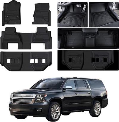 Alfombrillas piso Chevy Suburban/GMC Yukon XL-8 2015+