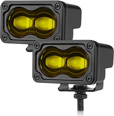 2 Luces antiniebla LED 3" cubo off road legal DOT