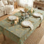 Mantel Gasa Floral Verde Salvia 60x104pulg Rectangular