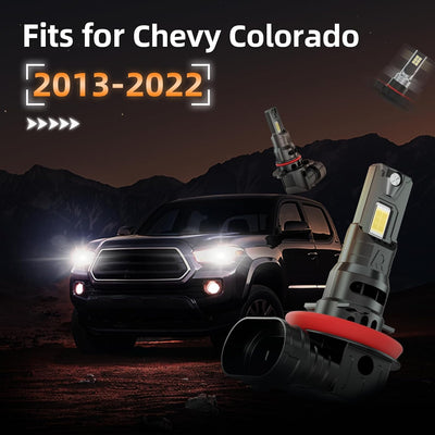Combo 6 Luces Antiniebla Chevy Colorado 13-22 Blanco