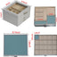 Caja joyería 3 capas con tapa transparente y 2 cajones