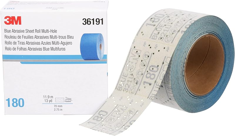 Rollo lija automotriz grado 180 2.75pulg x13yd