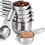Juego 7 Tazas Medidoras Acero Inox 18/8 Secos y Líquidos