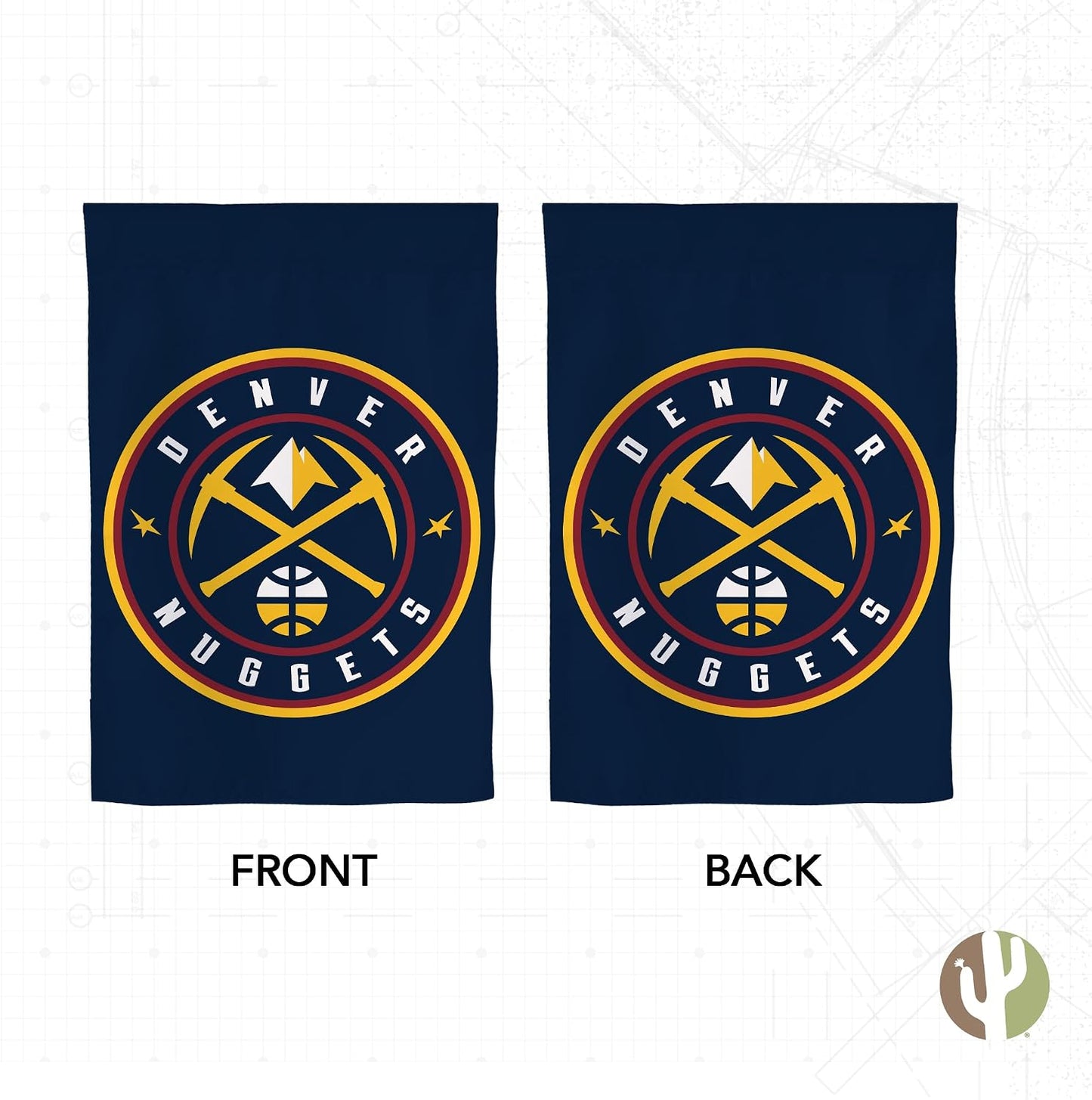 Bandera Denver Nuggets NBA 19x12pulg para eventos
