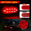 Luces remolque ovaladas 6pulg soporte 2pzas impermeables