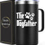 Taza café aislada 20oz para dueños de mascotas negro