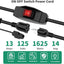 Cable extensión 3 clavijas 1625W con interruptor impermeable