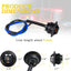 50 Luces posición 3/4" lente azul LED para remolque