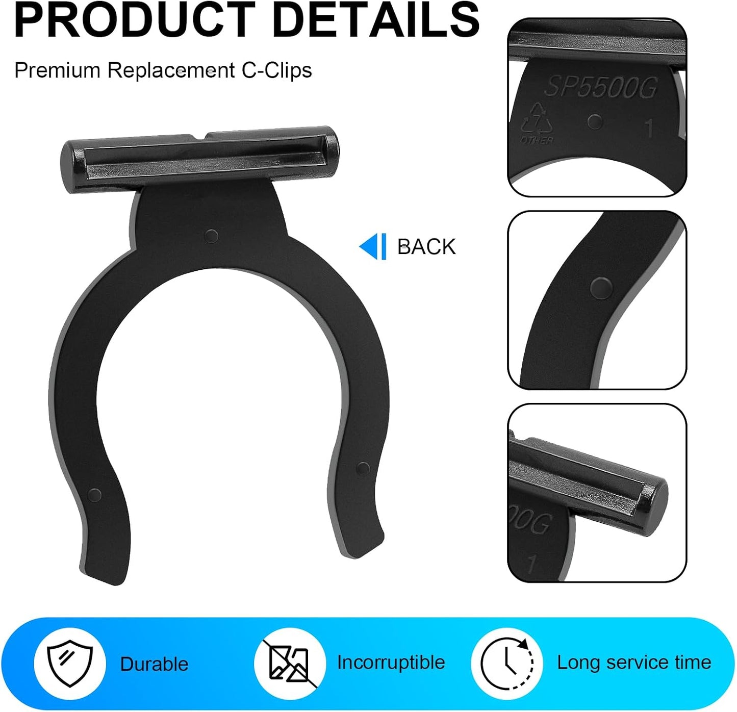 Retenedor filtro C-Clip para bomba Hayward SP1591-93