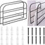 2 Pzas Separadores Gabinete 12x9pulg Metal Negro