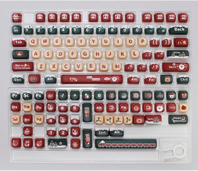 Juego teclas PBT navideño comp 60-100% ANSI
