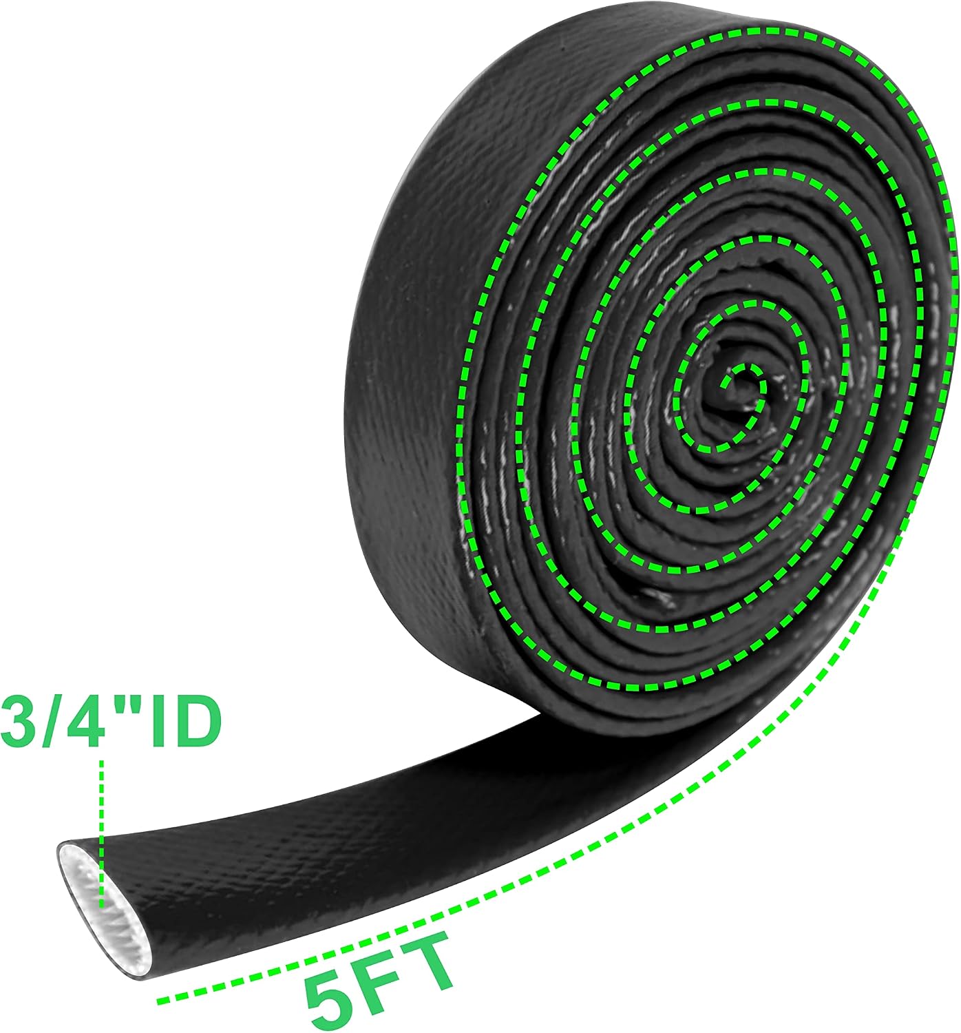 Manga térmica 3/4" ID con blindaje silicona