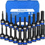 Set 20 llaves impacto Allen Hex Torx Star S2 acero 1/2pulg