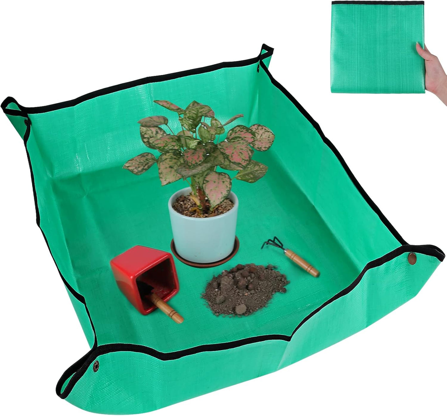 Tapete trasplante plantas interior impermeable 26.8x26.8