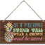 Placa madera temática piña para habitación niña