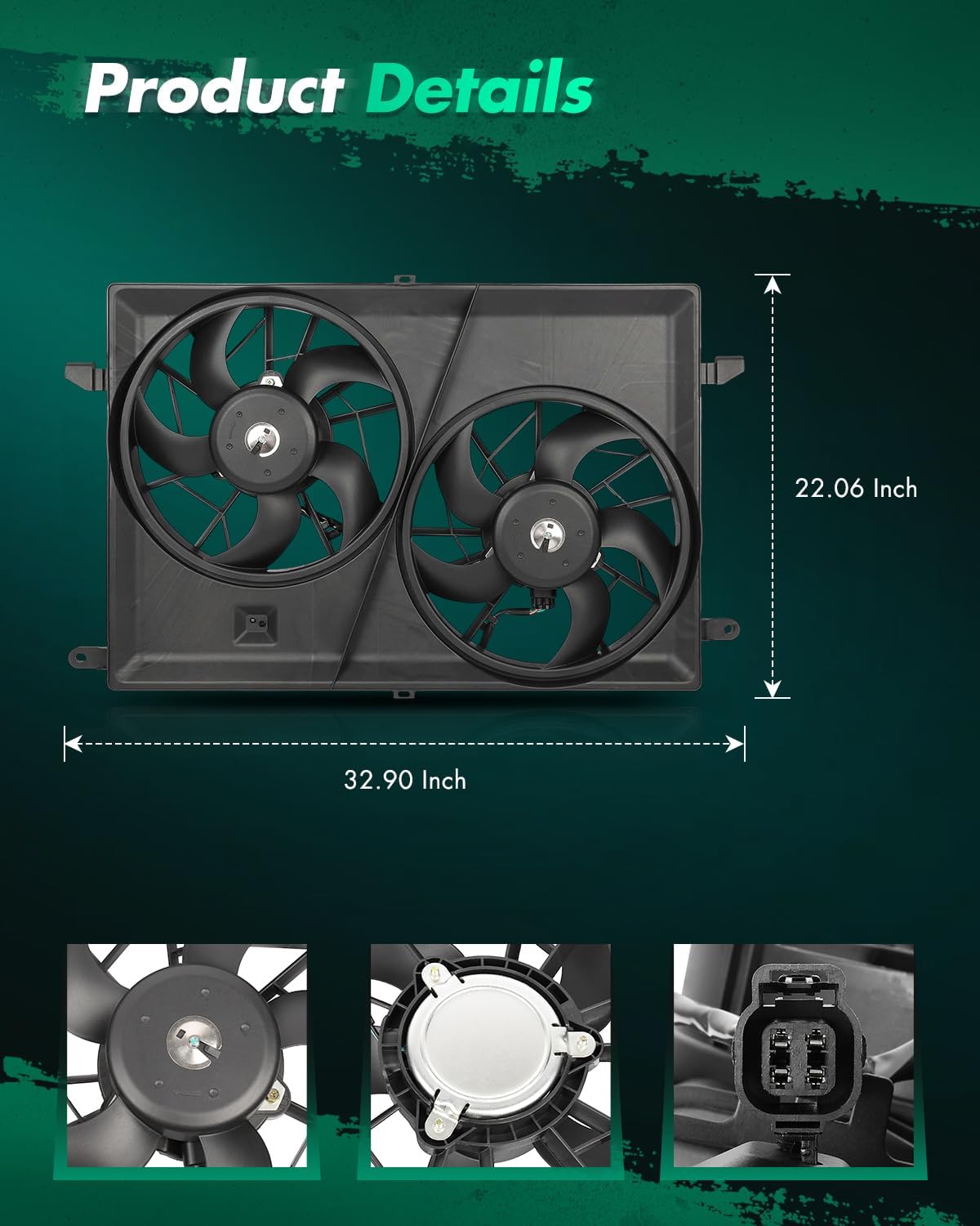 Ventilador condensador motor comp Chevrolet 07-17