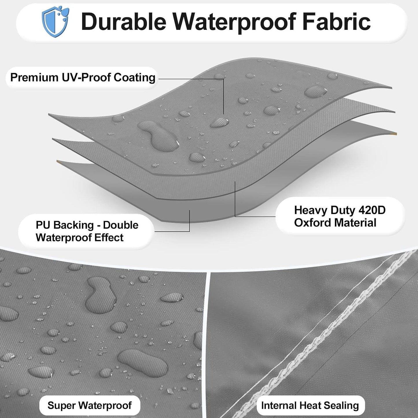Fundas impermeables para taburete patio cuadrada UV resistente