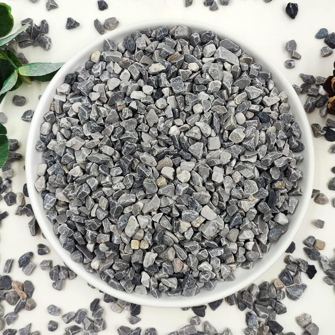 Piedras grava decorativas para suculentas y cactus 5lb gris