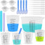 Tazas silicona reutilizables 600ml 250ml 100ml para mezcla resina