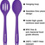 Juego cucharas silicona sin BPA antiadherentes lavavajillas