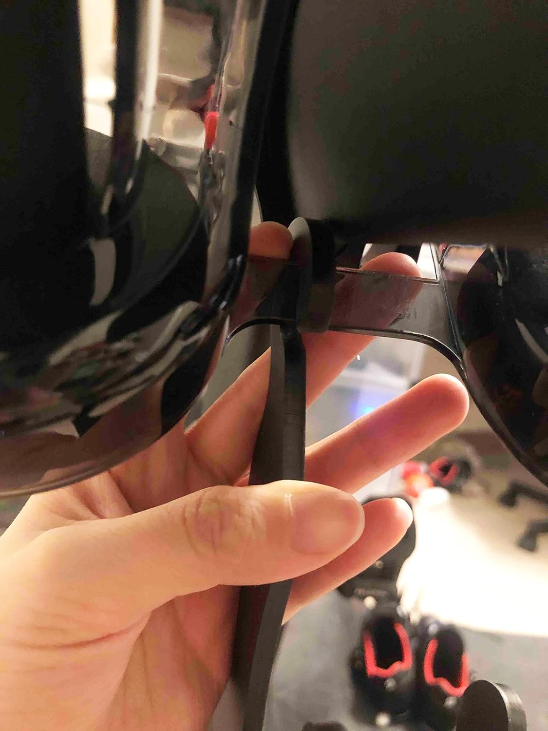 Ganchos para zapatos Peloton 2uds plástico negro mate
