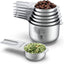 Set 7 Tazas Medidoras Acero Inox con Marcas Claras
