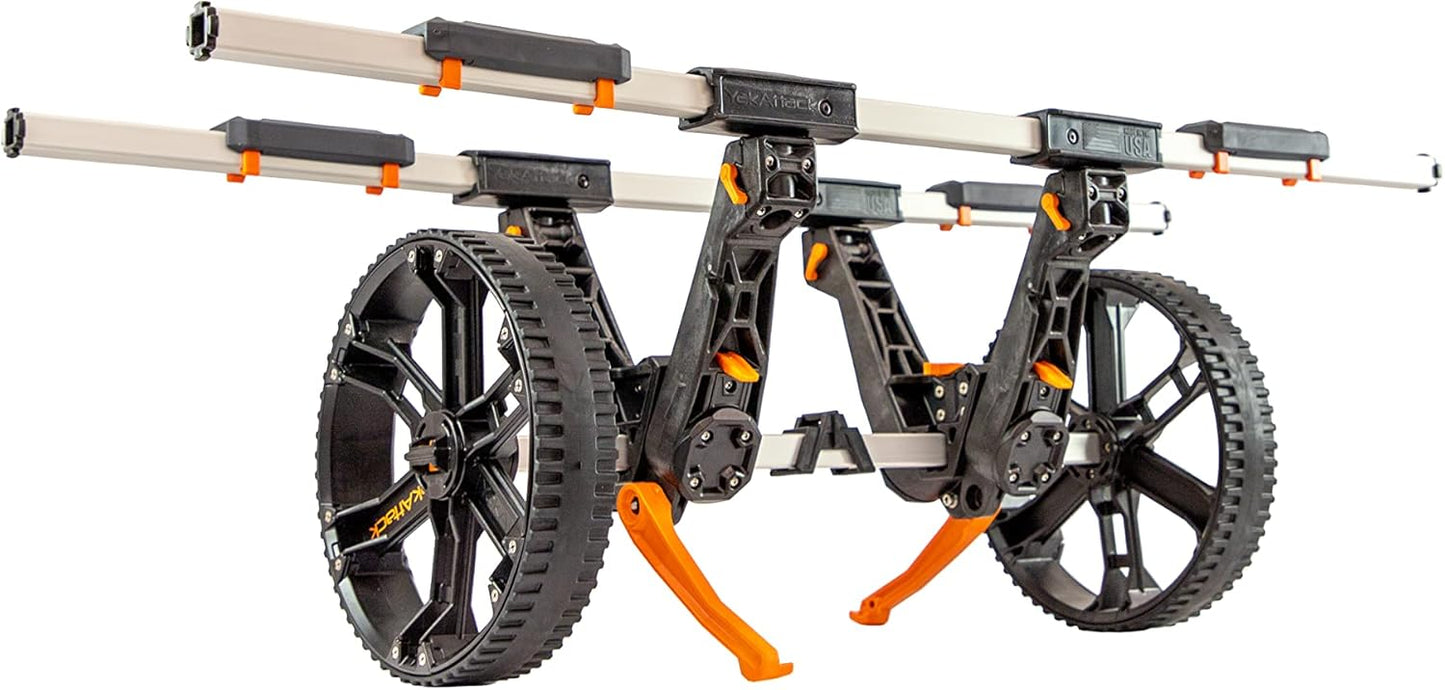 Carrito kayak ajustable con ruedas todo terreno y plegable