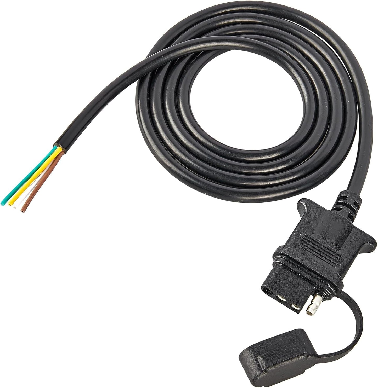 Conector hembra 4 pines para remolque 5ft 18awg