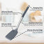 Set 5 Utensilios Silicón Antiadherente Mango Acero Inox