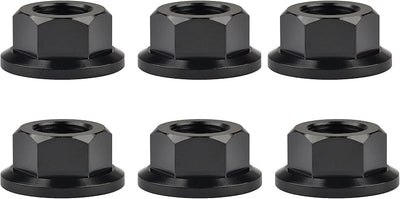 Set 6 Tuercas Hexagonales M5-M16 Paso M12 Negro